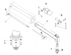 Установка выносных опор КС-55713-1К-4.31.000-01