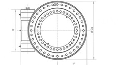 Опорно-поворотное устройство ОП-612.000.01 (S305512A ) DongYang : SS1406, SS1506, SS1924, SS1926, SS 1936, SS1937