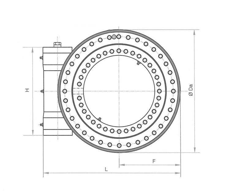 Опорно-поворотное устройство ОП-595.000.02 (200178A) CS Machinery CSS 707